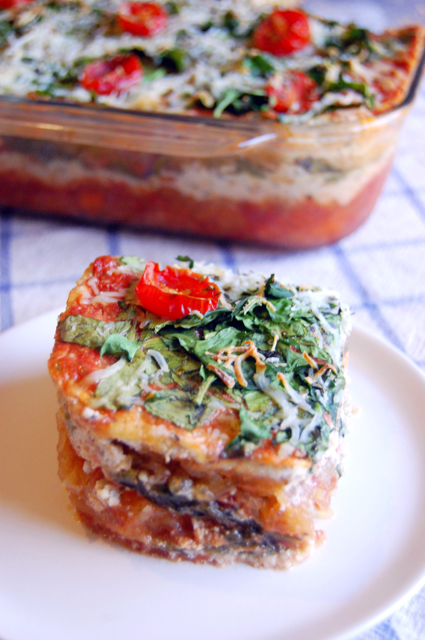 Vegetarian Spaghetti Squash Lasagna Casserole