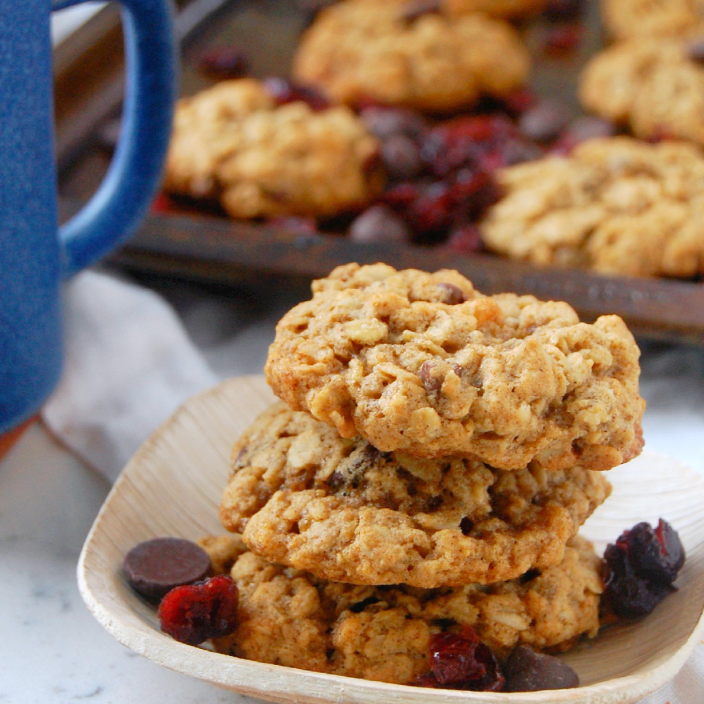Oatmeal Cranberry Pecan Cookies, perfect for holiday baking.
