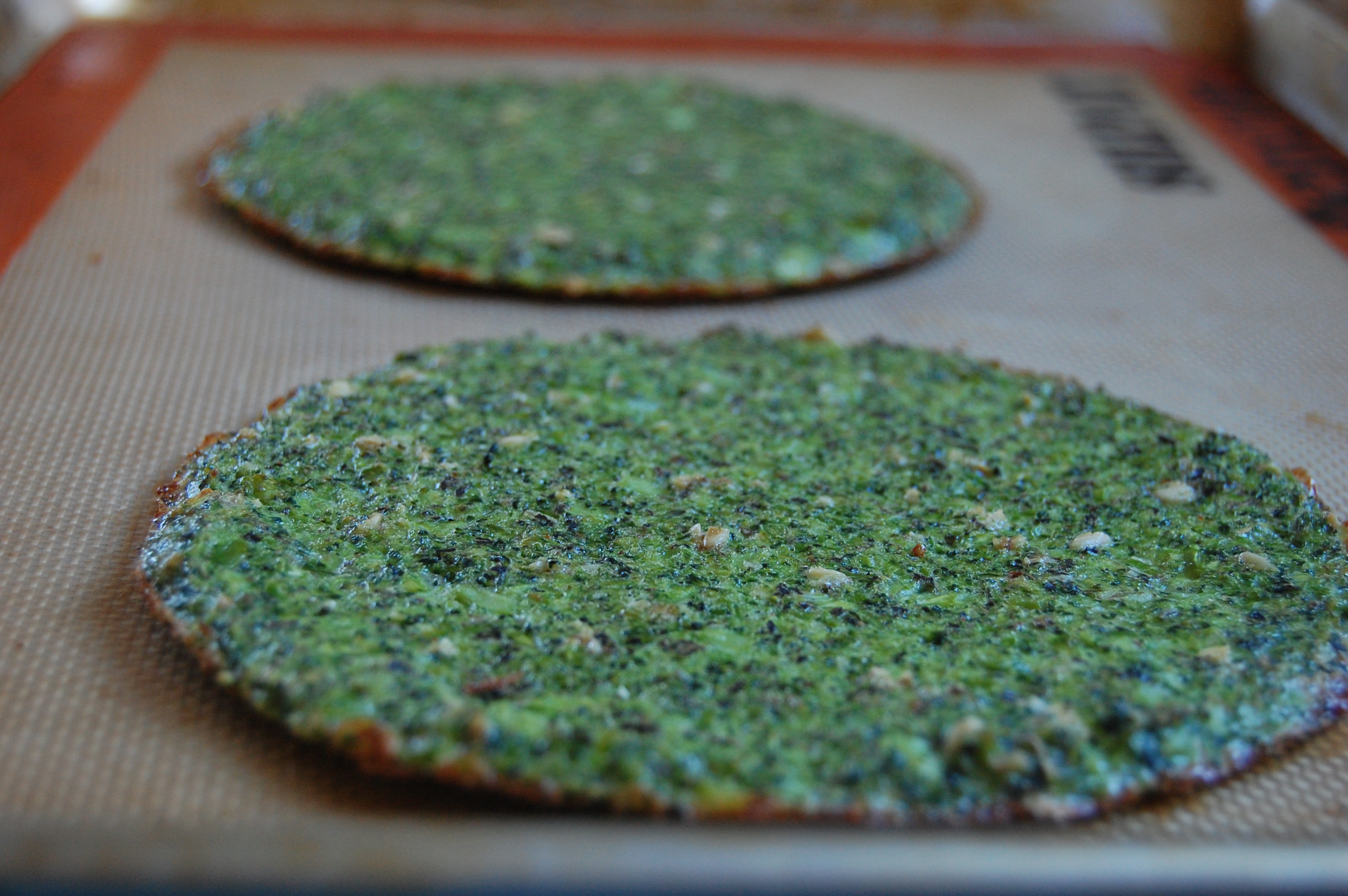 Baked Broccoli Pizza Crust | uprootkitchen.com