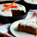 Skillet Carrot Cake with Coconut Cream Icing