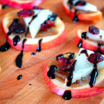 Apple & Manchego Bites with Balsamic Walnut Butter