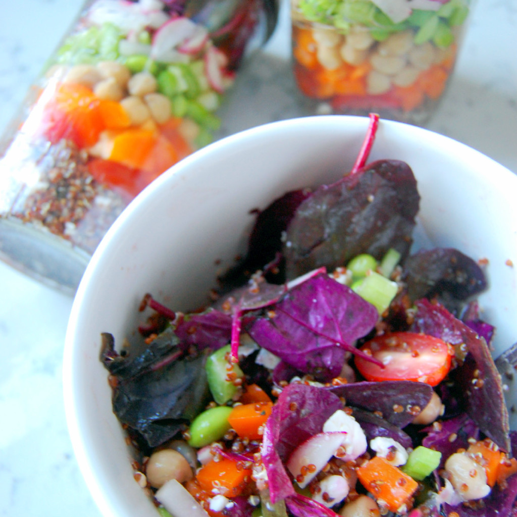 Hearty Mason Jar Salads #mealprep #foodprep #glutenfree | Uproot from Oregon
