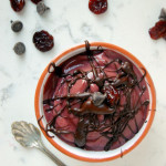 Chocolate Cherry ‘Ice Cream’ with Chocolate Magic Shell