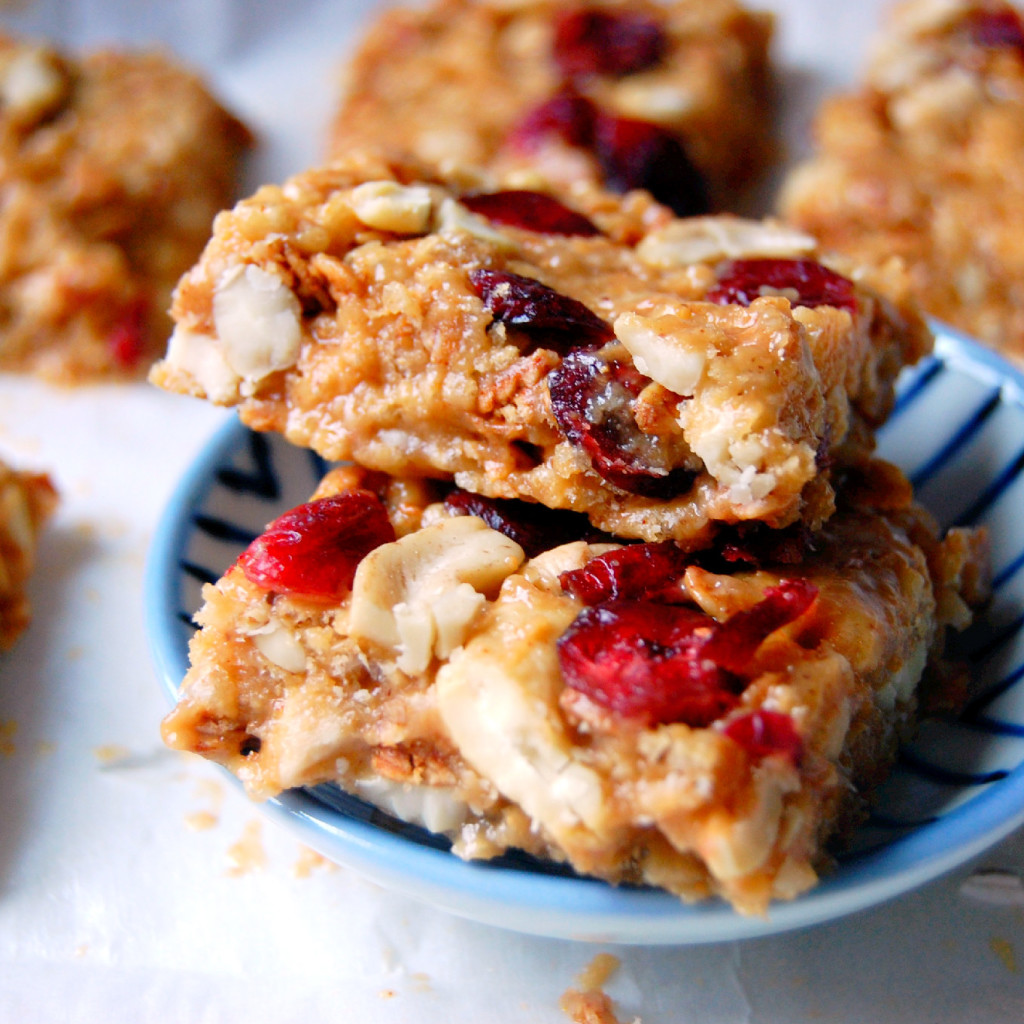 No Bake Cranberry Cashew Bars Uproot Kitchen