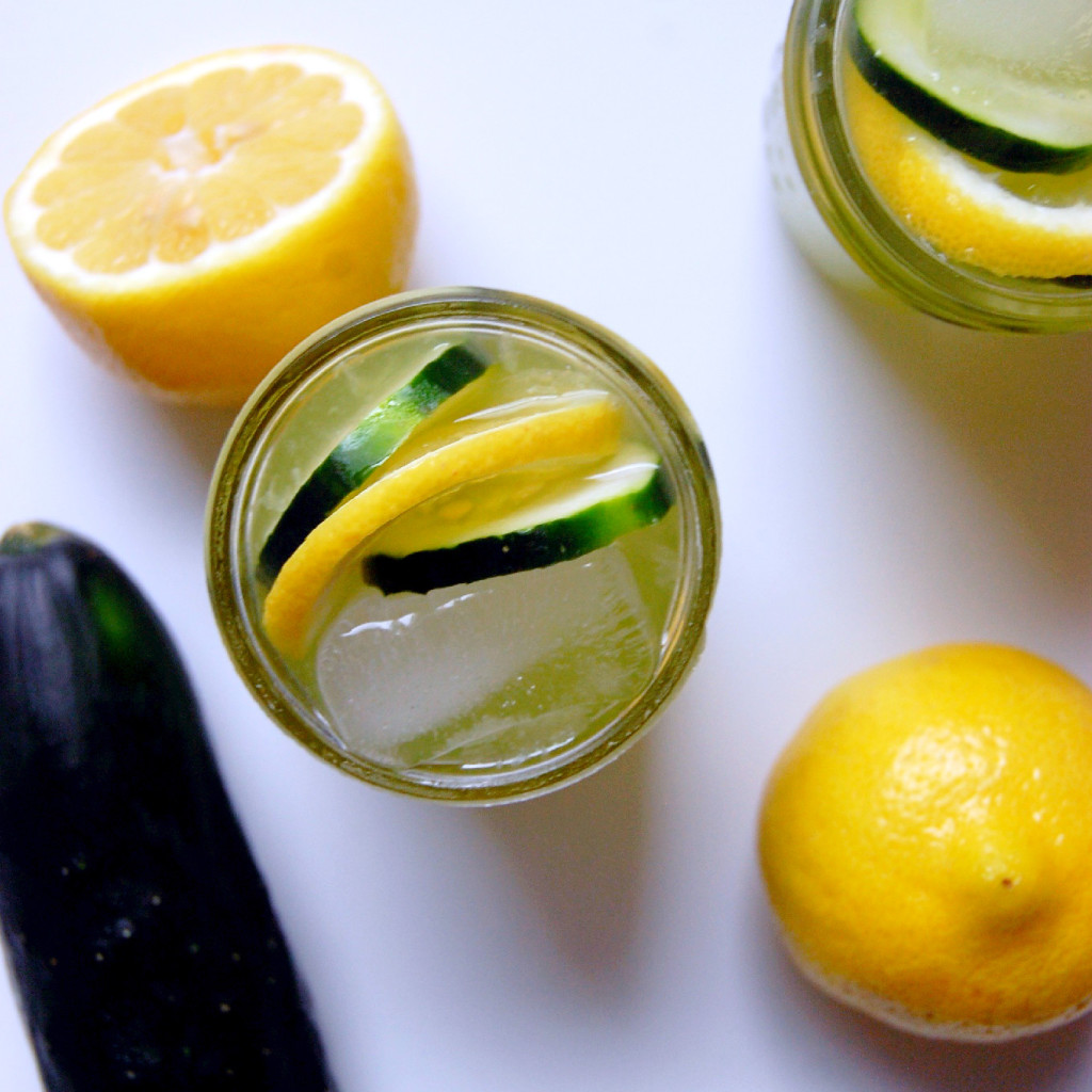 Cucumber Honey Lemonade - a refreshing summery lemonade made with green juice! | uprootkitchen.com