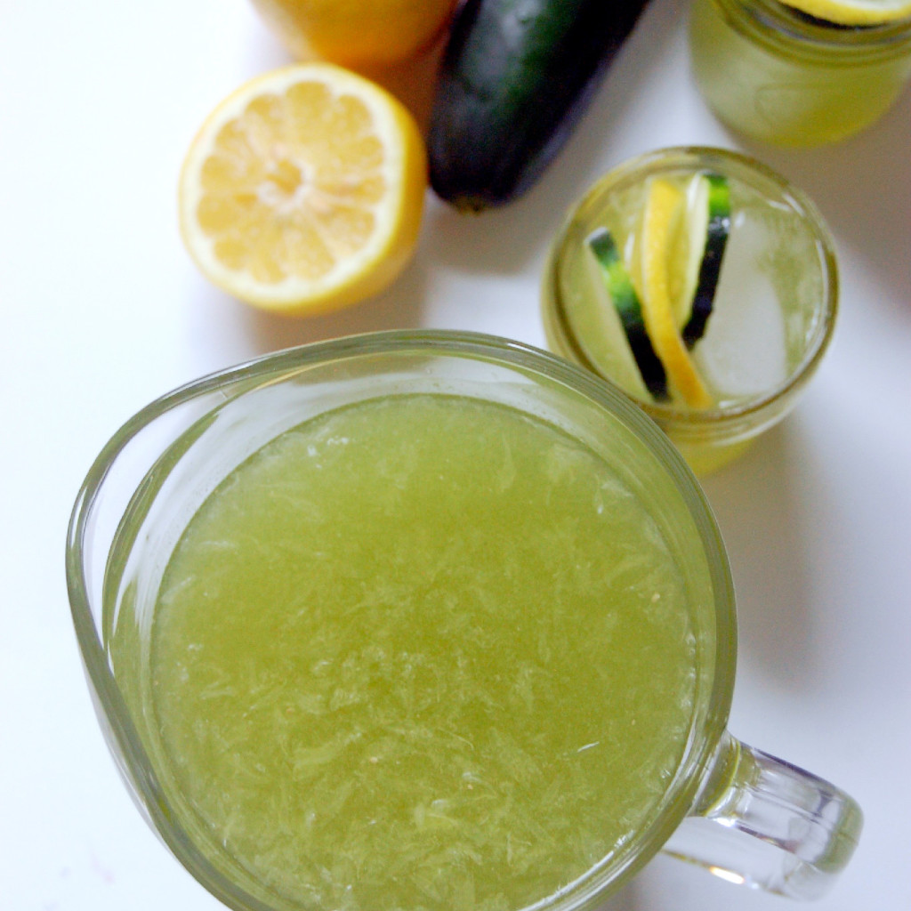 Cucumber Honey Lemonade recipe, made with natural sweeteners for a refreshing summer drink | uprootkitchen.com