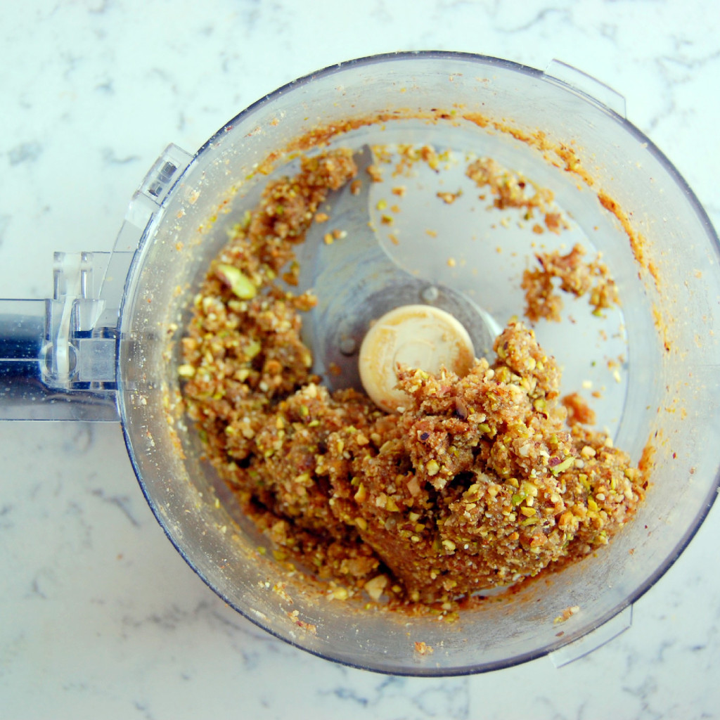 Ginger Pistachio Energy Bites - made in the food processor | uprootkitchen.com