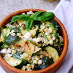 Grilled Zucchini and Corn Summer Salad