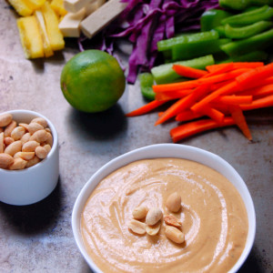 A perfect sauce to keep on hand for salads, noodles, and meats, this Peanut Sauce recipe couldn't be easier for whipping up! | #vegan #glutenfree uprootfromoregon.com