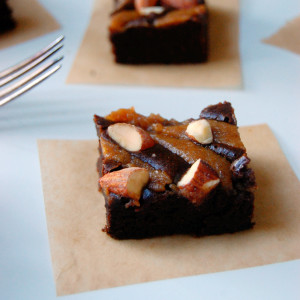 Fudgy and Moist Salted Caramel Black Bean Brownies - a recipe to keep on hand for an indulgent yet wholesome treat! | uprootfromoregon.com #glutenfree