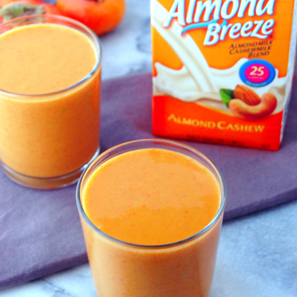 Persimmon Smoothie Rezept, perfekt für einen Nachmittagssnack oder Frühstück #ad | uprootfromoregon.com