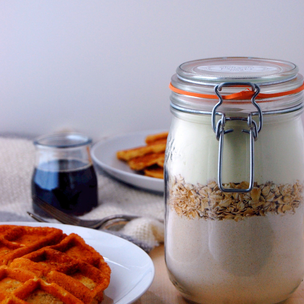 Wholegrain Buttermilk Pancake Mix, perfect for mixing up for weekend mornings or gifting in a jar.