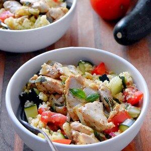 Honey Mustard Chicken with Couscous is a simple, satisfying 30 minute meal from fridge to table! | uprootkitchen.com