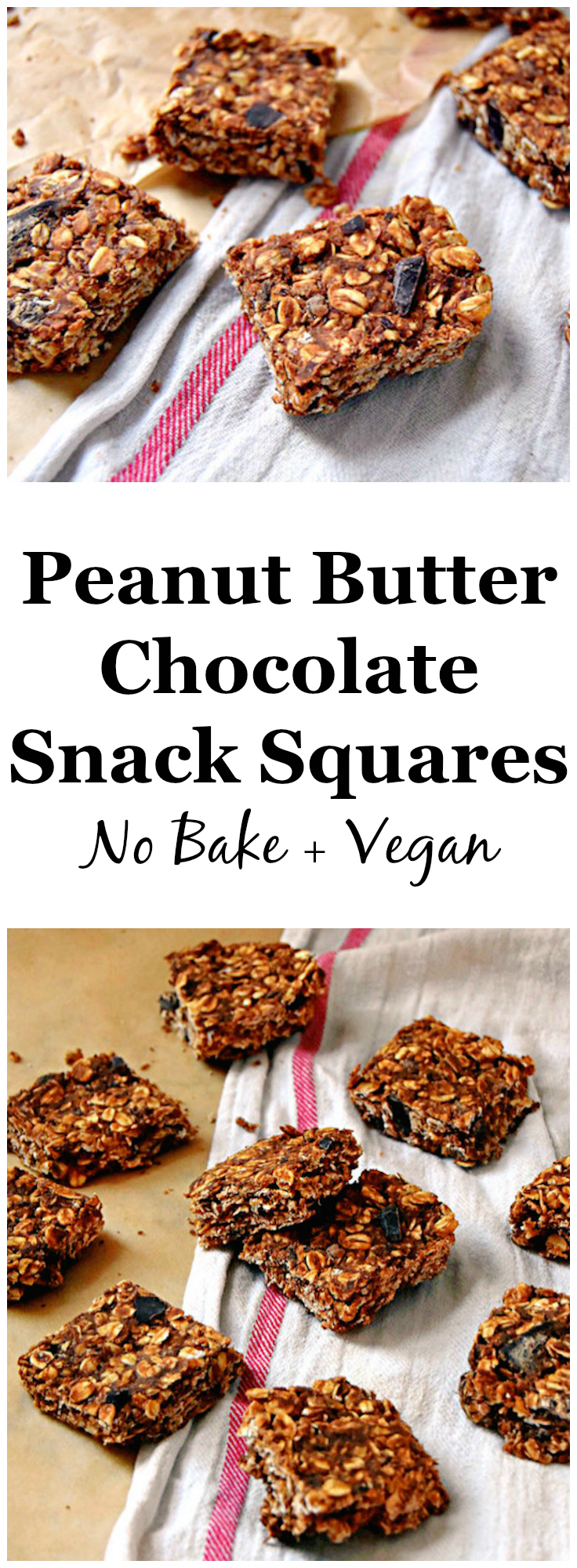 Peanut Butter Chocolate Snack Squares | uprootkitchen.com