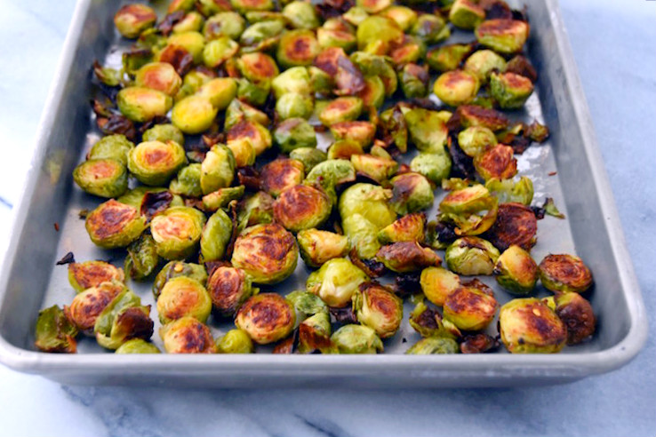 This is my simple technique for roasting Brussels sprouts with a simple seasoning blend. | uprootkitchen.com