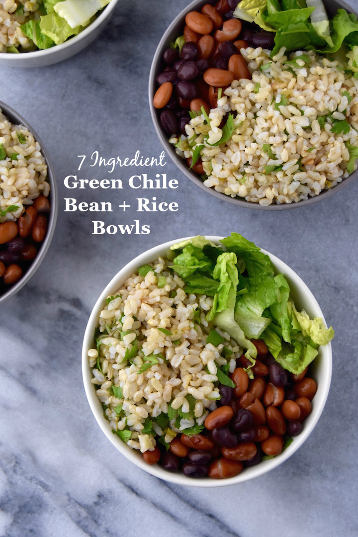  Green  Chile Bean and Rice Bowls