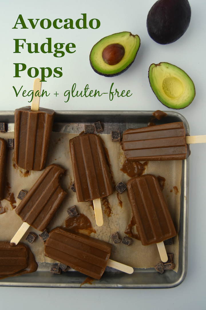 These Avocado Fudge Pops are a creamy and decadent frozen chocolate treat, with just 6 ingredients and a blender! | uprootkitchen.com