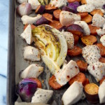 One Pan Roasted Chicken and Fall Vegetables