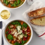 Italian Chicken Sausage Soup with Spinach