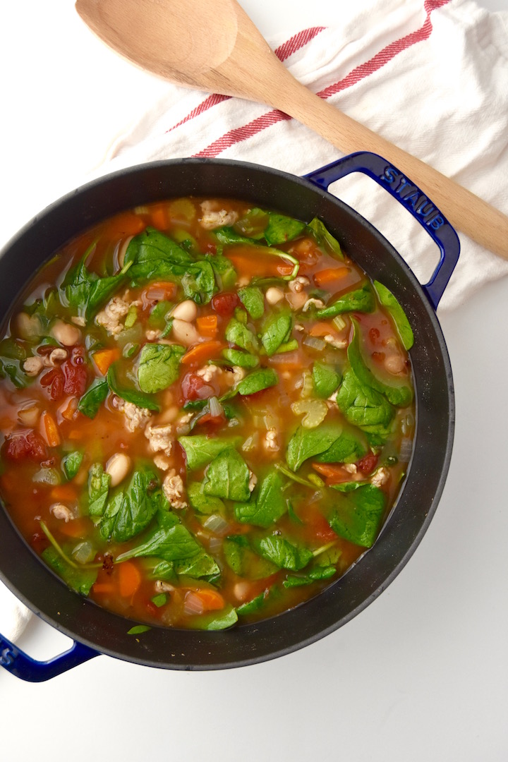 Italian Chicken Sausage Soup with Spinach | Recipe