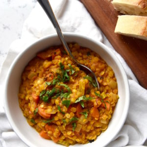 Red Lentil Stew with Curry Spices