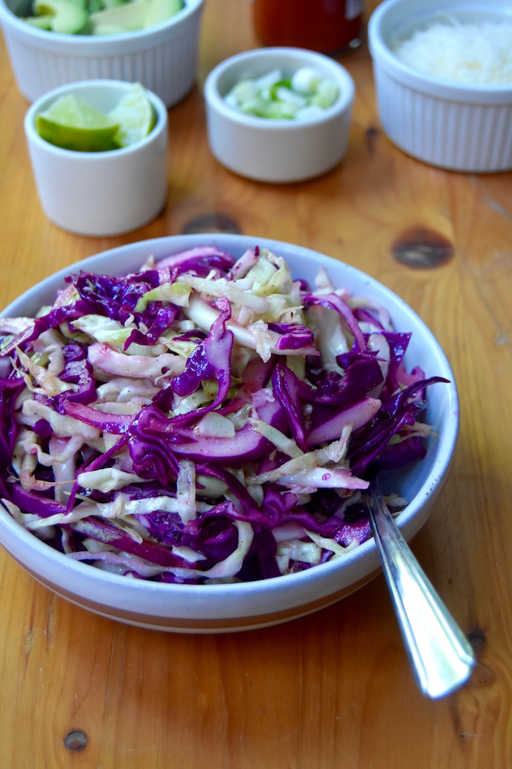 Simple Zesty Cabbage Slaw | Quick and Easy Side Dish Recipe