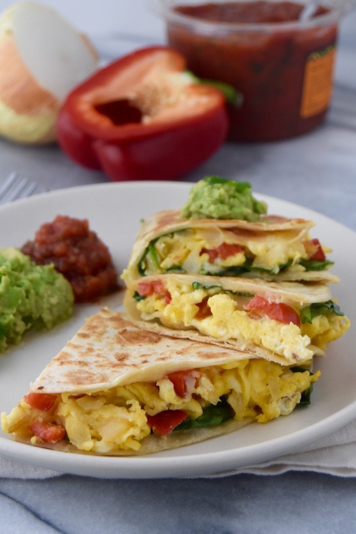 Simple Egg Breakfast Quesadillas | uprootkitchen.com