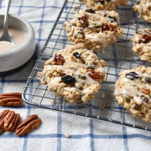 Raisin Pecan Oat Scones