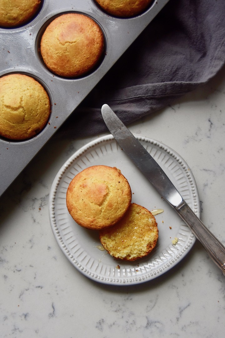 Honey Cornbread Muffins - Our Zesty Life