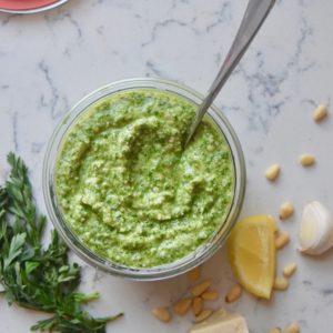 Carrot Top Pesto | uprootkitchen.com