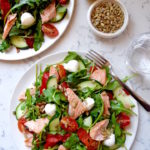 Quick Summer Salmon Arugula Salad
