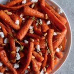 Smoky Maple Roasted Carrots with Feta