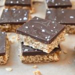 Healthy Peanut Butter Cup Oat Bars | uprootkitchen.com