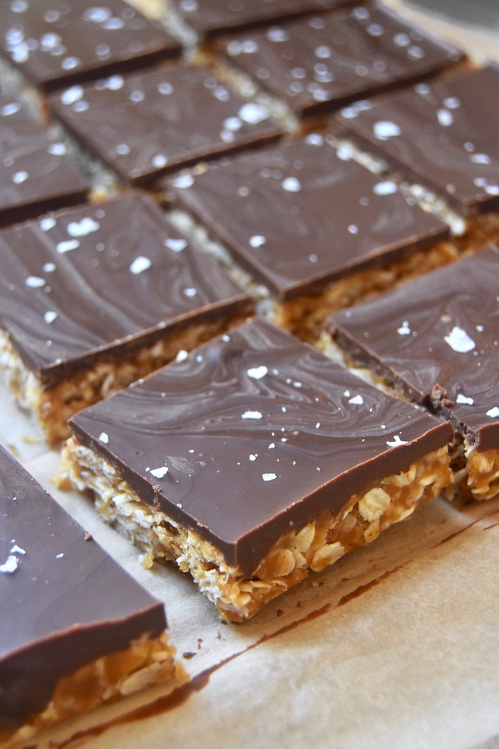 Peanut Butter Cup Oat Bars | Uproot Kitchen
