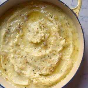 Shallot Mashed Potatoes recipe | uprootkitchen.com